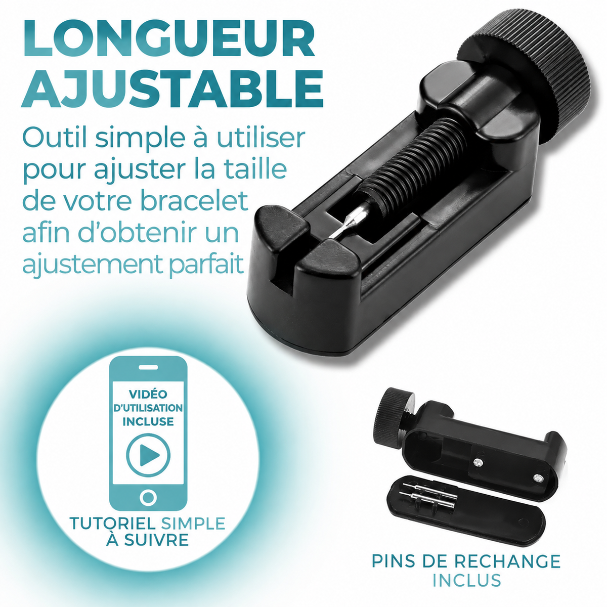Bracelet Magnétique en Cuivre pour Homme - Triple Puissance